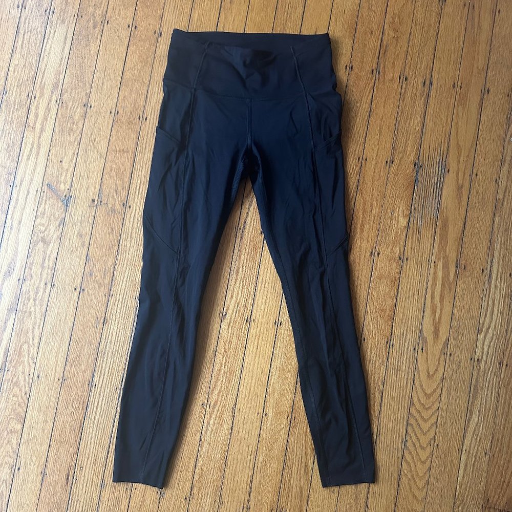 Lululemon Fast and Free High-Rise Tight 25" w/ Pockets - Black